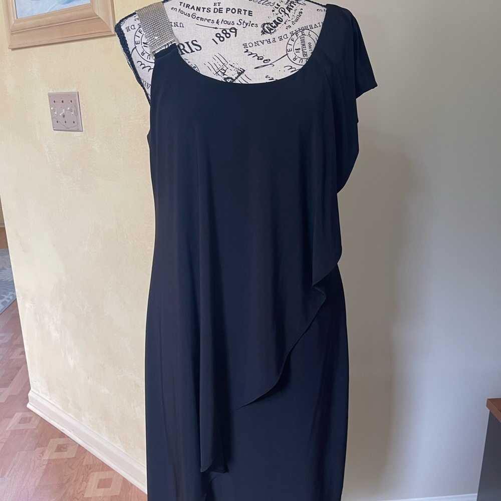 Black off the shoulder dress